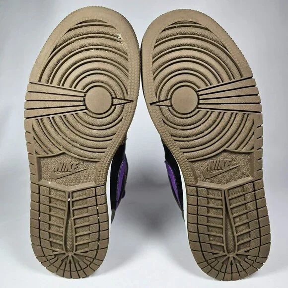 Nike Air Jordan 1 Mid GS Shoes Mocha Brown / Purple DQ8423-215 Size 5Y / 6.5W - Picture 10 of 10